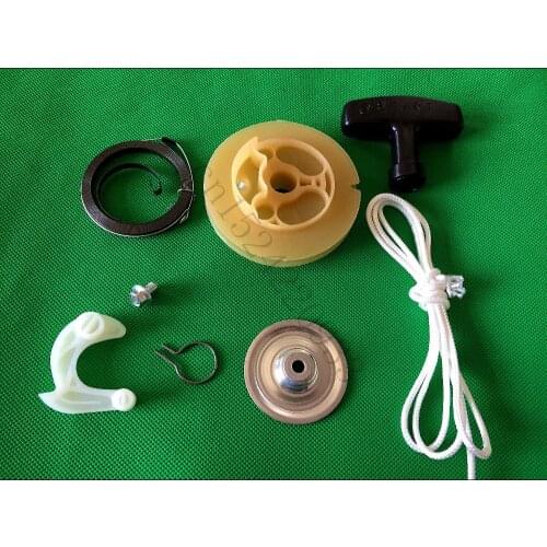 8pcs Gasoline generator parts 800W ET950 ET650 starter repair spare parts bag Rope Handle Pawl Plate Set