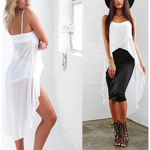 Women Irregular Swallowtail Strap Dress Elegant Ruffle Women Dress Fashion Loose Solid Colors Straps Party Dress Summer 2021