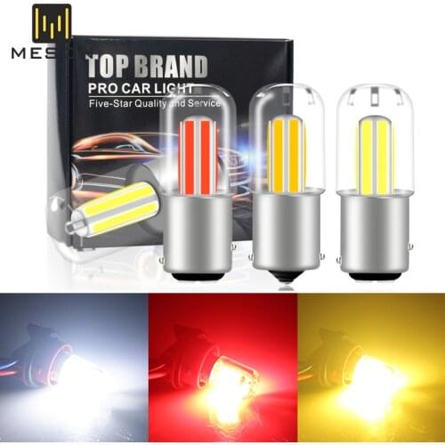 1PC 1156 BA15S P21w BAU15S PY21w CanBus 1157 LED Bulbs Cob Smd Error Free Turn Signal Lights Brake Lamp White Red Yellow