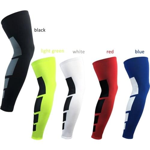 1PCS Pro Sports Silicone Antiskid Long Knee Support Breathable Compression Brace Pad Protector Sport Basketball Leg Sleeve Sport