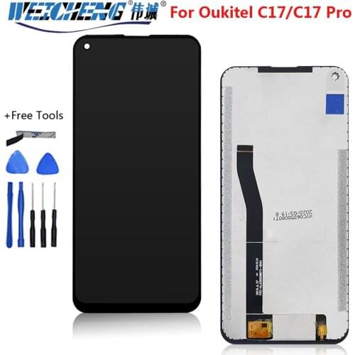 6.35''For Oukitel C17 Pro LCD Display+Touch Screen Digitizer Assembly Repair Parts+Tools +Adhesive