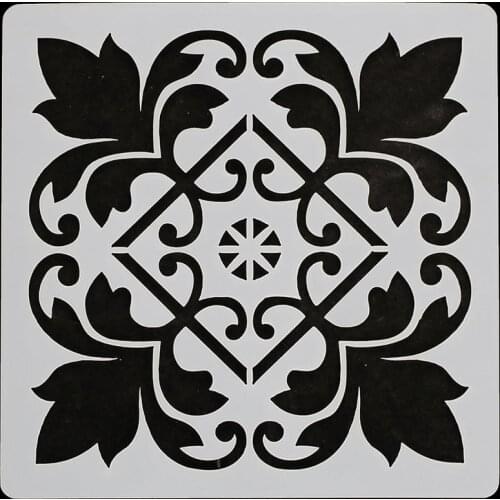 13*13 flower Layering Stencils for Diy scrapbook/photo album Decorative Embossing coloring,painting stencil,home decor