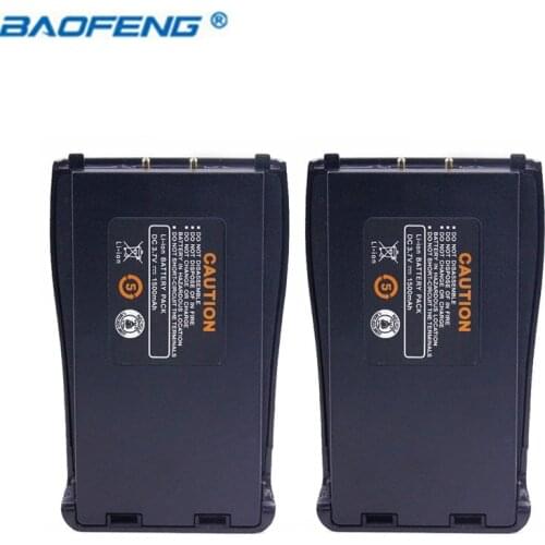 2Pcs Baofeng BF-888S 3.7V 1500mah Li-ion Spare Battery for Baofeng Bf-888S BF888S 888S Walkie Talkie Radio