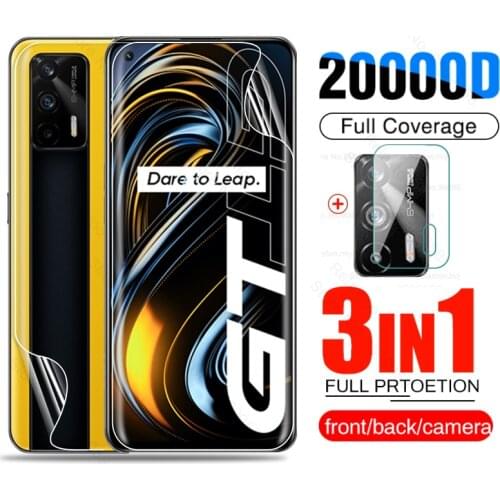 20000D Front Back Hydrogel Film For Realme GT 5G Full Screen Camera Protector On Realmi Relme GT Neo 5G RealmeGT 2021 Not Glass