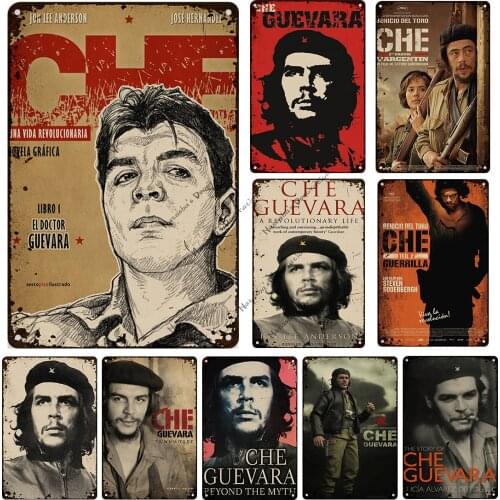 2008 Classic Movie Che Guevara Wall Metal Plate Rusty Decorative Plate Vintage Poster Metal Plaque Bar Club Retro Metal Tin Sign