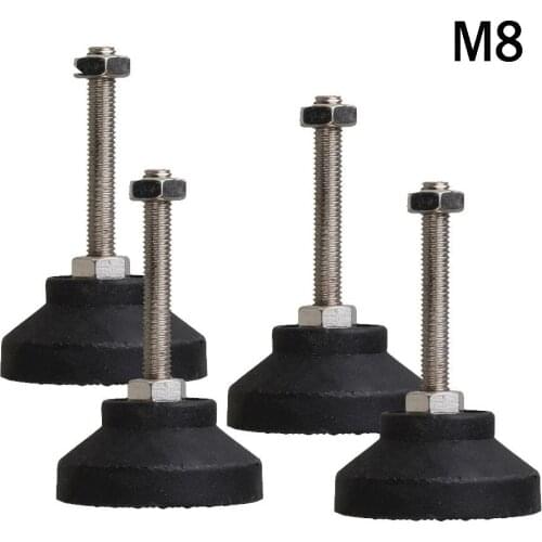 4/6pcs Adjustable Lathe Leg Thread Type Adjustable Levelling Feet Swivel Base Articulating Leveling legs Furniture Glide Pad