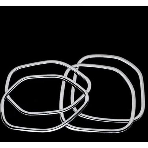 4pcs/set Stainless Steel Car Interior Side Door Speaker Cover Trim Frame Decoration For Grand Cherokee 2011-2015 Car Styling