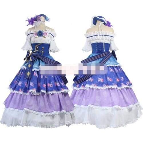 Anime Cosplay Costume Lovelive Ball Dress Sonoda Umi Dance Awaken Gorgeous Formal Dress A