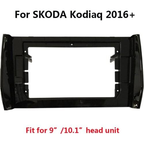Car Radio Multimedia Player Head Unit Fascia For SKODA Kodiaq 2016+ Auto Stereo Dash Panel Frame Kit Mount Trim