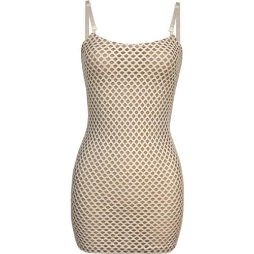 C2695 2020 summer new women fashion sexy backless gauze hollowed-out low-cut casual package hip dress cheap wholesale