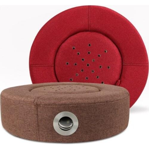 Home TCM Health Preservation Anti-hot Breathable Linen Fabric Moxibustion Pouf Futon Moxa Cone Fumigation Treatment Butt Pillow