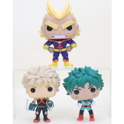 10cm My Hero Academia Figure Midoriya Izuku Bakugou Katsuki Action Models My Hero Academia Figure Model All Might PVC Doll Toys
