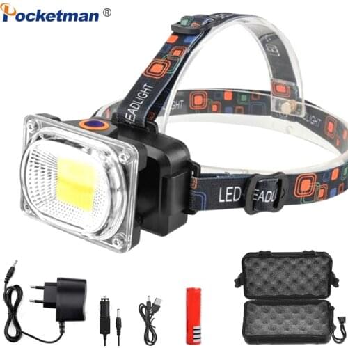 8000LM COB LED Headlamp Ultra Bright USB charging Outdoor camping Fishing headlight Portable Searchlight lantern flashlight