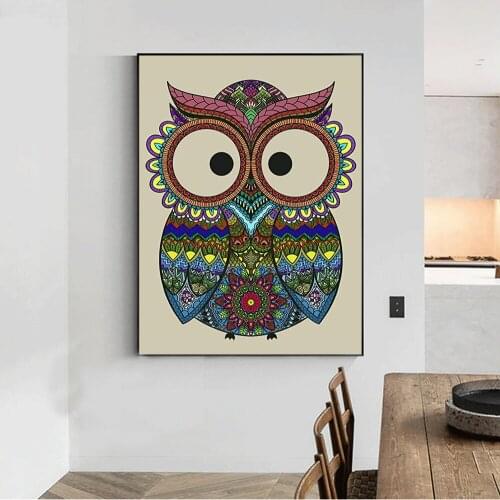 5D DIY Diamond Painting Cartoon Owl Diamond Mosaic Embroidery Kit Mosaic Home Decoration Painting Can Be Customized