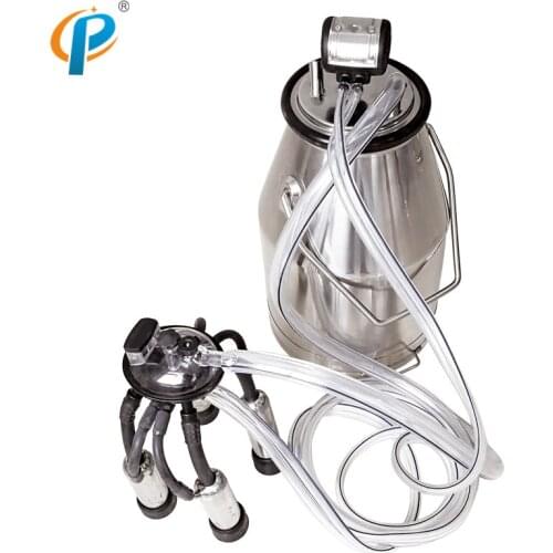 25L Stainless Steel 201 Material Milking Bucket Group for Cow Milking Machine Parts