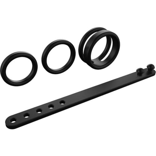 Cock Lock Ring Kit Conbination Set Silicone Durable Penis Ring Adjustable Ejaculation Delay Cock Rubber Ring Sex Toys for Couple