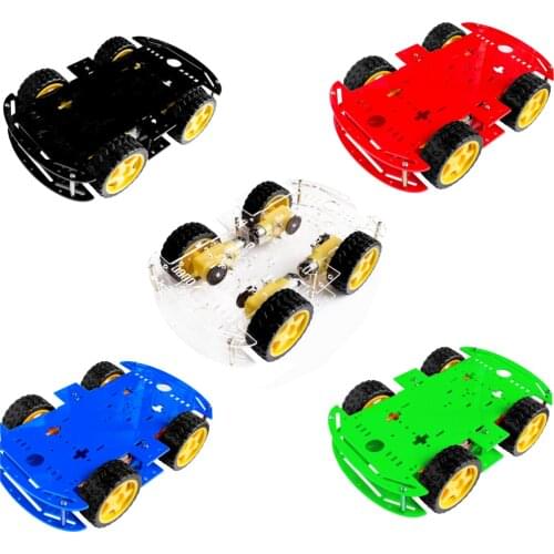 5 colors (choose one color ) 4WD Smart Robot Car Chassis Kits with Speed Encoder New
