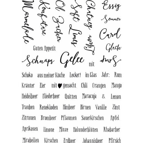 German Transparent Clear Silicone Stamp/Seal for DIY scrapbooking/photo album Decorative clear stamp A538