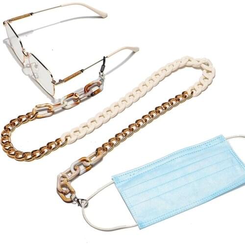 Imixlot New Fashion Acrylic Sunglasses Chain Women Men Retro Elegant Reading Glasses Hanging Necklace Eyeglasses Strap