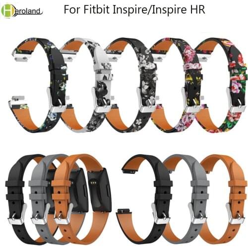 New Luxury smart watch Straps For Fitbit Inspire/Inspire HR genuine Leather Bands Replacement Wristbands Accessories WristStrap