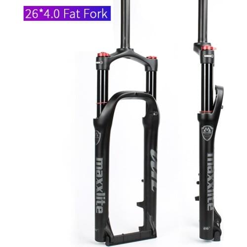 Suspension Air Fork 26" 4.0 Fat Tire Thru Axle Width 135mm for Electric Power-assisted Beach Snow Bicycle Fatbike Parts