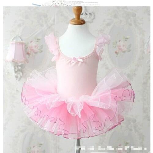 Pink Girls Ballet Dress for Children Girl Dance Clothing Kids Ballet Tutu Costumes for Girls Lace Dance Leotard Girl Dancewear 6