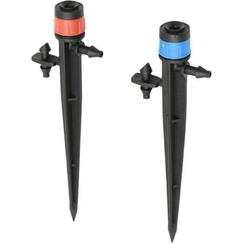 360 degree water sprinklers With support Dripper Adjustable refraction Sprinkler Spray Watering Nozzle 11PCS