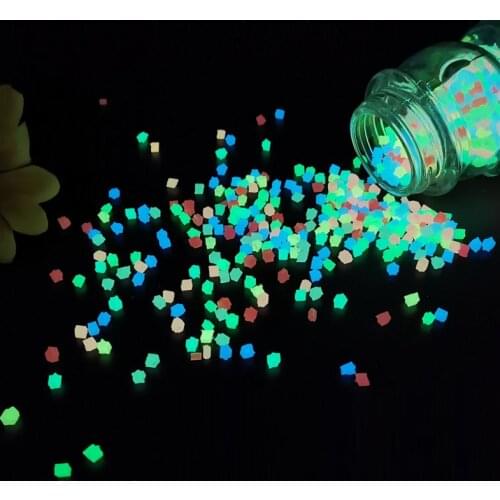 50g DIY Noctilucent Sand Luminous Particles Fluorescent Small Gravel Glow In The Dark Aquarium Home Party Decoration