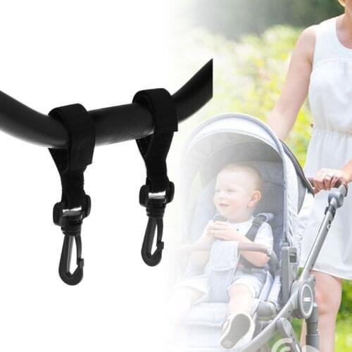 2 Pcs/Set Baby Stroller Hanger Hook Hanging Portable Outdoor Shopping Bag Storage Carriage Cart Hooks Carrier Practical