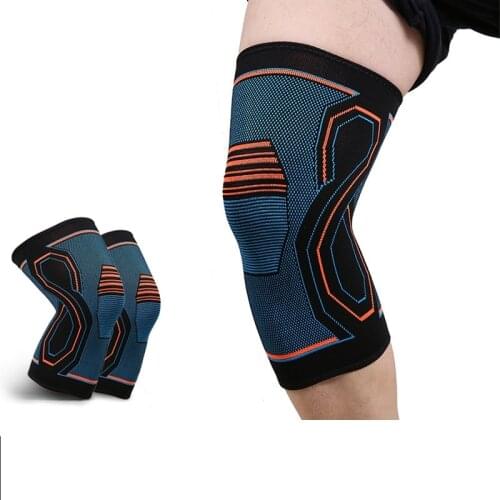 1 PCS Elastic Knee Pads Nylon Sports Fitness Kneepad Fitness Gear Patella Brace Running Basketball Volleyball Support