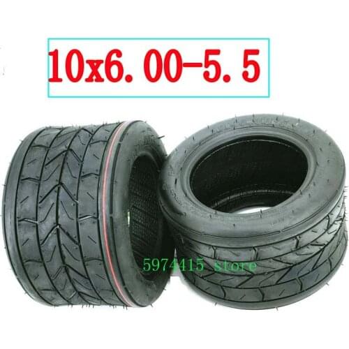 10 Inch Widened Vacuum Tyres 10x6.00-5.5 10*6.00-5.5 for Small Motorcycle Tubeless Tires Electric Scooter Motor