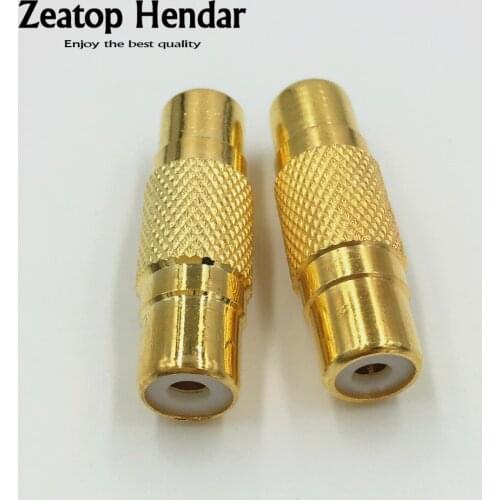 10Pcs High Quality Brass RCA Coupler Terminal Female to Female F/F Jack Connector for Amplifier Speaker