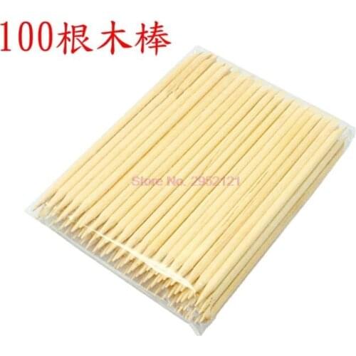 100bags 100pcs/bag Nail Art Design Orange Wood Stick Sticks Cuticle Pusher Remover Manicure Pedicure Care