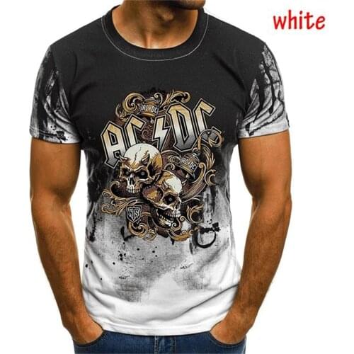 2021 Summer Short-sleeved T-shirt Brand Mens Plus Size T-shirt Hip-hop Youth Mens Rock Band 3d Printed Street Casual T-shirt