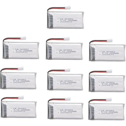 3.7v 1800mAh Rechargeable Battery for SYMA X5 X5SW M18 H5P KY601S 903052 3.7v Lipo Battery XH2.54 Plug 1pcs to 10pcs