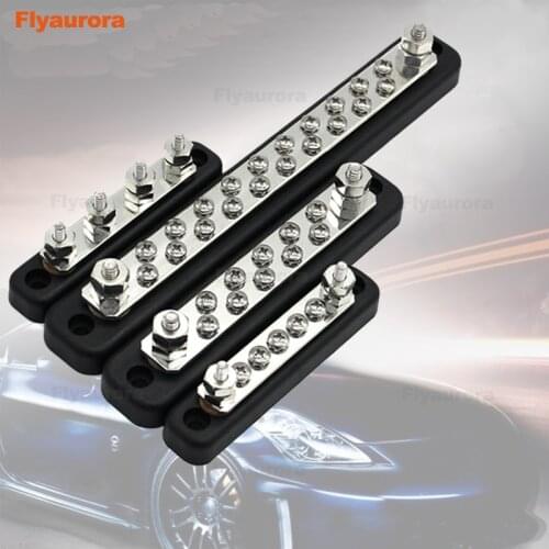 100-150A 300VAC/48V DC 4/5/10/20-Point Bus Bar Power Distribution Block Car Auto Truck Busbar Terminal Block for Trucks Bus Boat