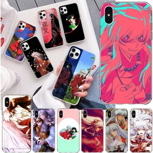Japan Anime Inuyasha Sesshoumaru Phone Case for iphone 12 pro max mini 11 pro XS MAX 8 7 6 6S Plus X 5S SE 2020 XR cover
