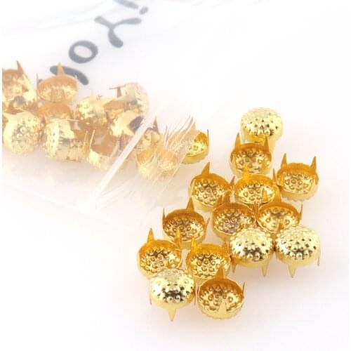 Round head claw nail decorative nail head, round head nail rivet button leather clothes shoes bags craft punk rock 100pcs