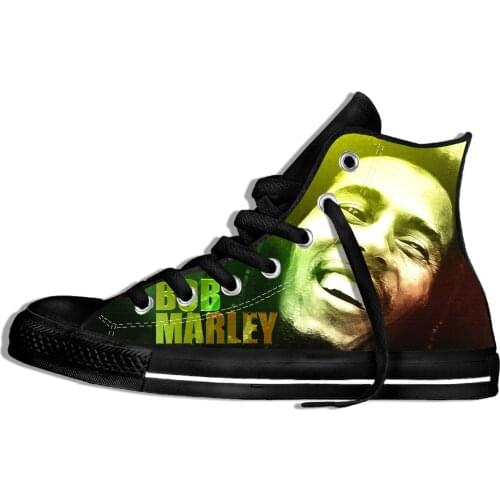 Designer Shoes Custom Print Bob Marley Images Breathable Outdoor Trainer Sneakers Custom Male Shoes