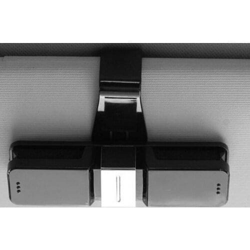 For Audi new A3 A4L A6L Q3 Q5 Black white Auto Vehicle Car Sunglass Clip Eye Glasses Card Ticket Holder Auto Fastener