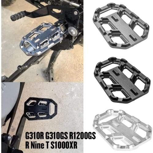 For BMW F750GS F850GS G310GS R1200GS S1000XR R Nine T Scrambler R nine T Urban/GS 2013-2019 Wide Foot Pegs Pedals Rest Footpegs