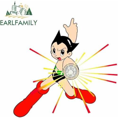 Earlfamily 13cm x 13cm For Astro Boy Personality Creative Car Stickers Vinyl Material Decal Car Accessories Graffiti Decoration