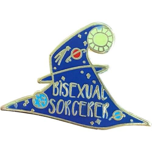 Queer Witches enamel pin Halloween Punk Witchcraft Black Magic witch sorcerer wizard goth Badge Brooch