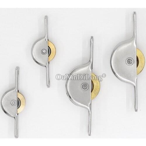 Brand New 8PCS Sliding Door Rollers Cupboard Wardrobe Cabinet Kitchen Sliding Door Window Pulleys Copper Wheels Runners