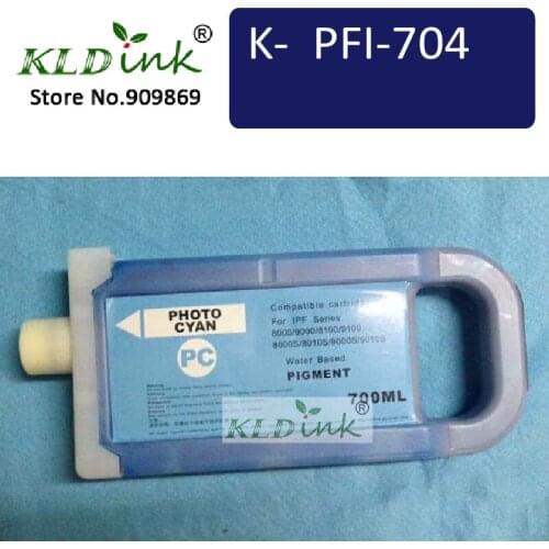 PFI-706PC Photo Cyan Ink Cartridge ( PFI-704 6685B001 Ink) compatible with ImagePrograf iPF8300, iPF8400S, iPF9400