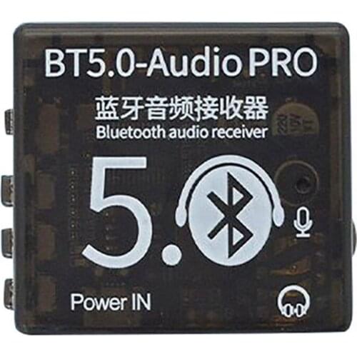 Mini Bluetooth 5.0 Decoder Board Audio Receiver BT5.0 PRO MP3 Lossless Player Wireless Stereo Music Amplifier with Case