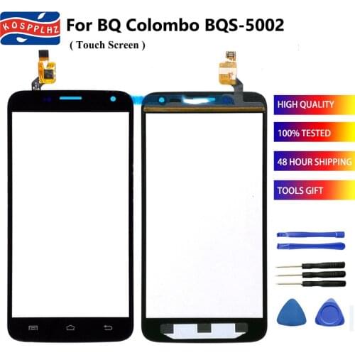 100% New For BQ Colombo BQS-5002 BQS 5002 BQ 5002 Touch Screen Digitizer Sensor Glass Panel Front Glass Sensor BQS-5002 Screen