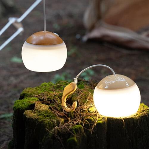 New Outdoor Camping Rechargeable Lantern Flower Tent Light LED Lithium Battery Lighting Naturehike Camp Light Portable