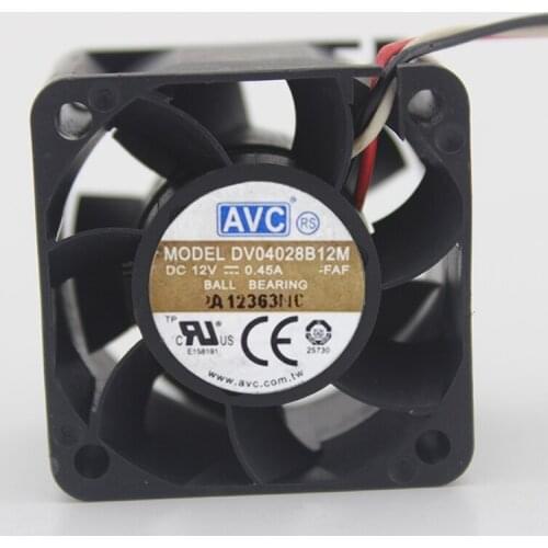 Brand new original DV04028B12M 12V 0.45A 4CM 4028 industrial computer cooling fan