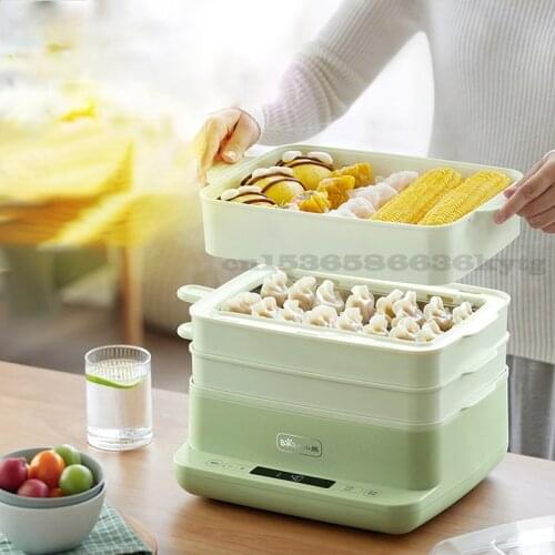 3 Layers Electric Steamer Rice Rolls maker Multifunctional Breakfast egg Household Food Cooker Vermicelli Roll 220V